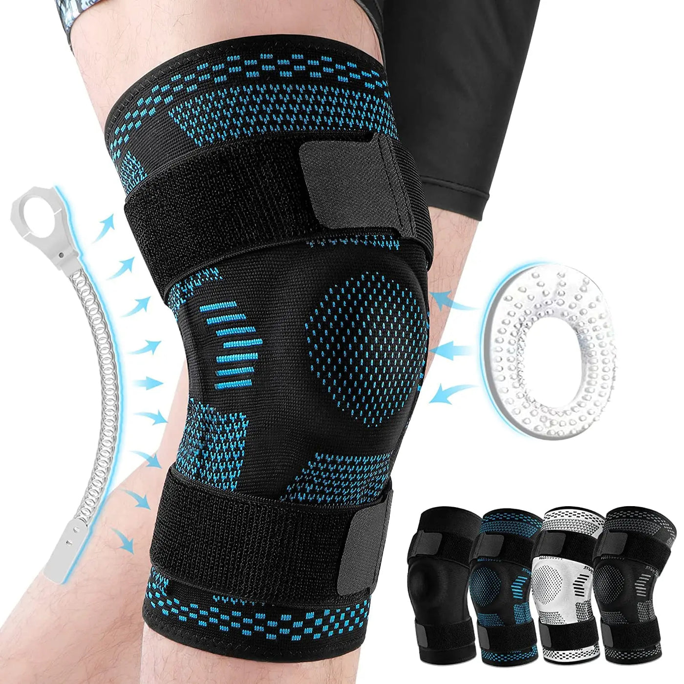 Knee Compression Sleeve for Pain Relief and Recovery - Joint Stability and Support
