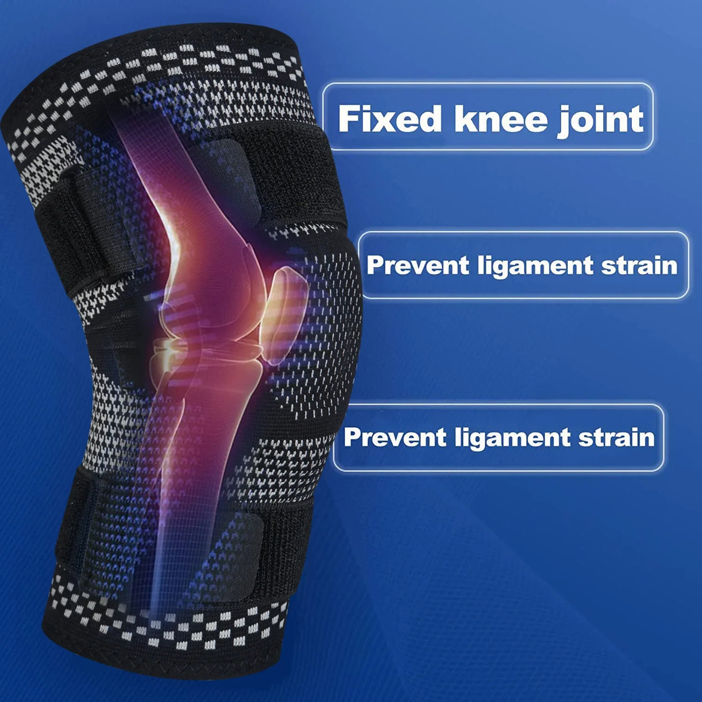 Knee Compression Sleeve for Pain Relief and Recovery - Joint Stability and Support