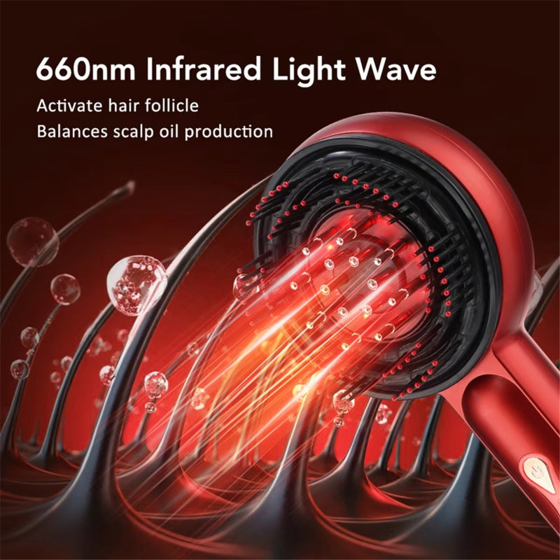 3 Modes EMS Scalp Massager for Hair Growth with Silicone Tips, Waterproof