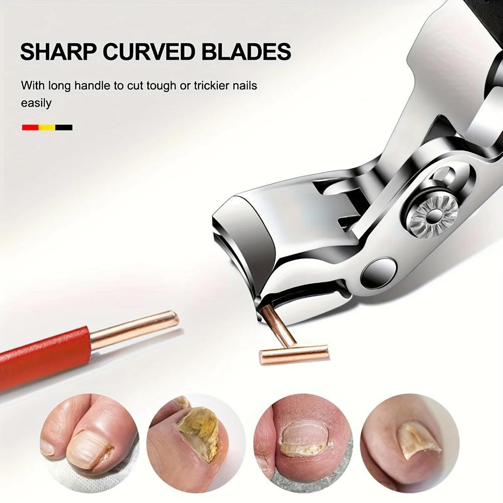 Fingernail and Toenail Clippers - Quick and Painless Trimming for Thick and Hard Nails