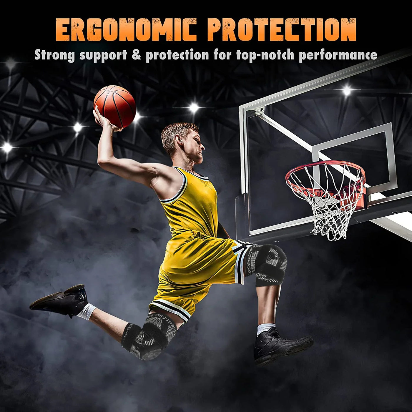 Knee Compression Sleeve for Pain Relief and Recovery - Joint Stability and Support