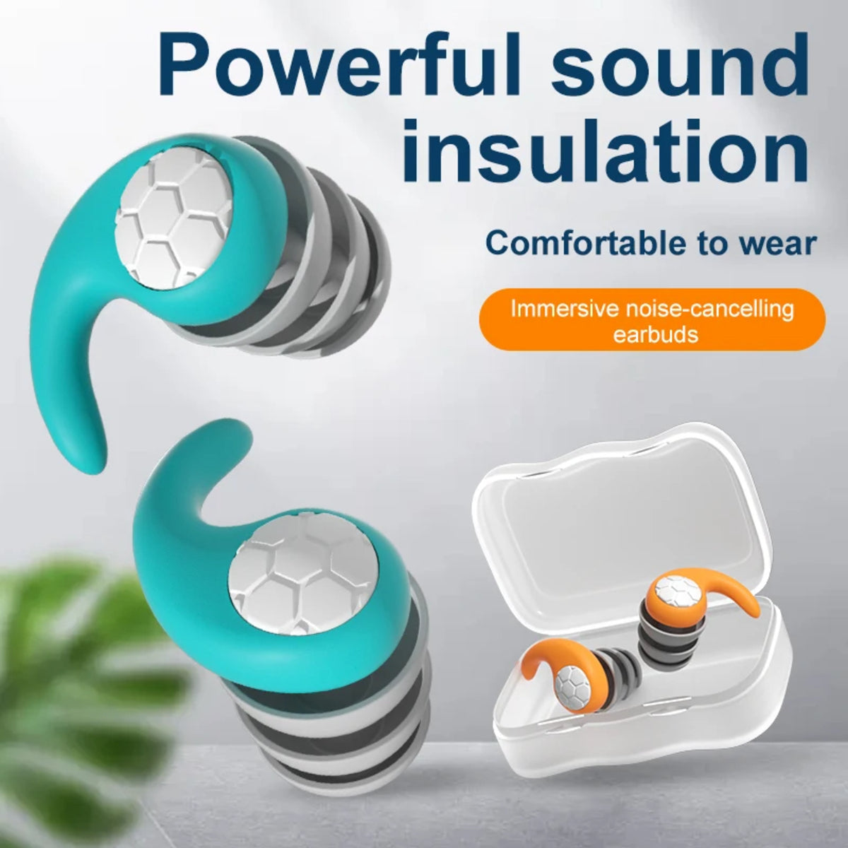 Soft Silicone Earplugs for Sleeping - Noise Cancelling, Reusable, Comfortable, Waterproof