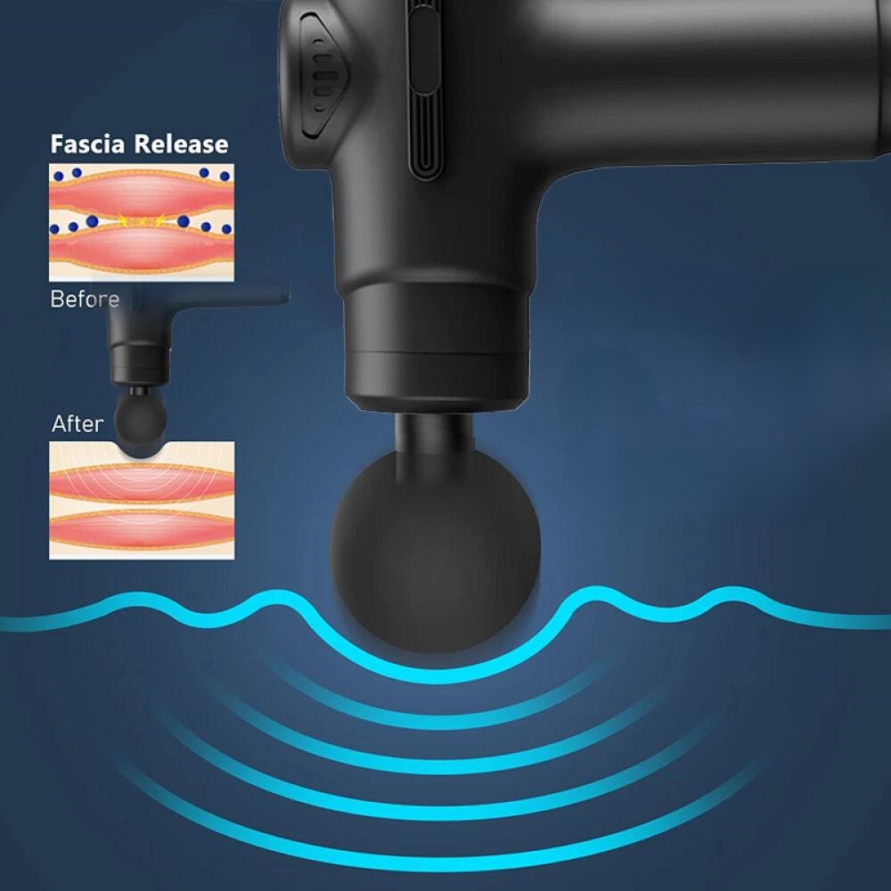 8 Heads Muscle Massage Gun - Pain Relief & Muscle Relaxation Therapy
