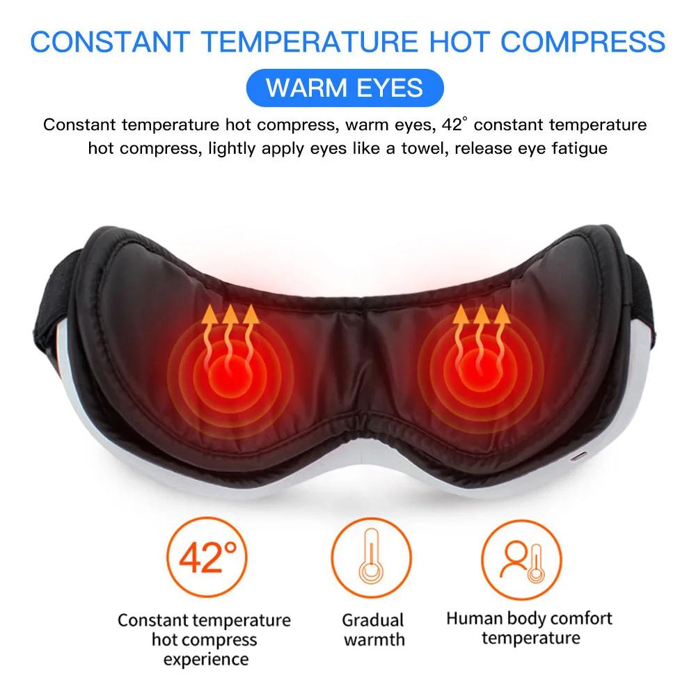 Eye Care Massager 6D Smart - Heat, Vibration, Long Battery, Eye Relief
