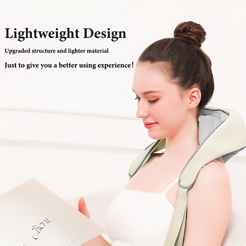 Heated Neck and Shoulder Massager – 6D Kneading Massage Heads