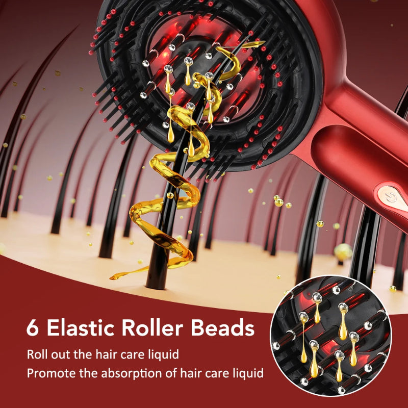 3 Modes EMS Scalp Massager for Hair Growth with Silicone Tips, Waterproof