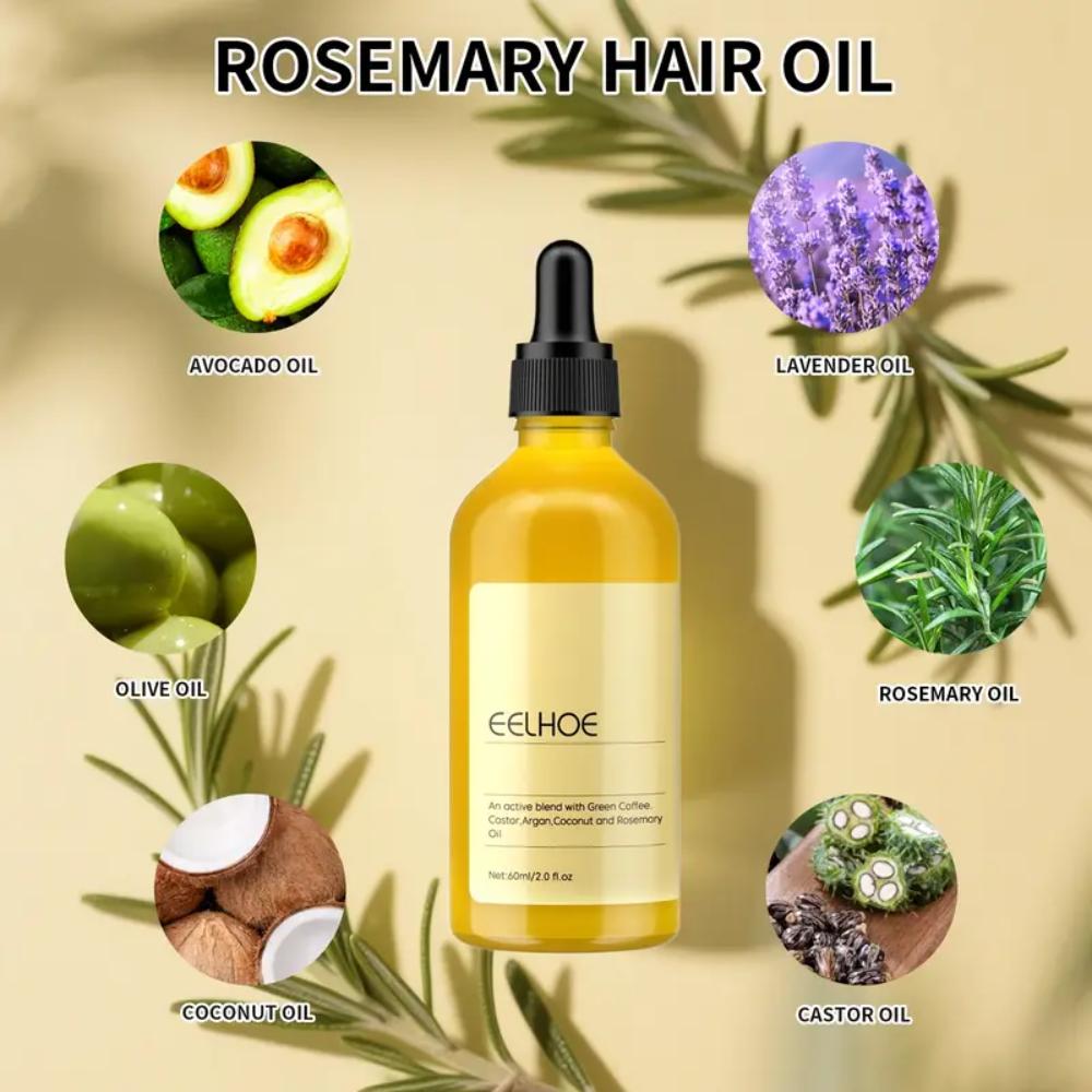 60ml Hair Growth Oil - Reduces Hair Loss, Fights Frizz, Nourishes Scalp, Repairs Damage