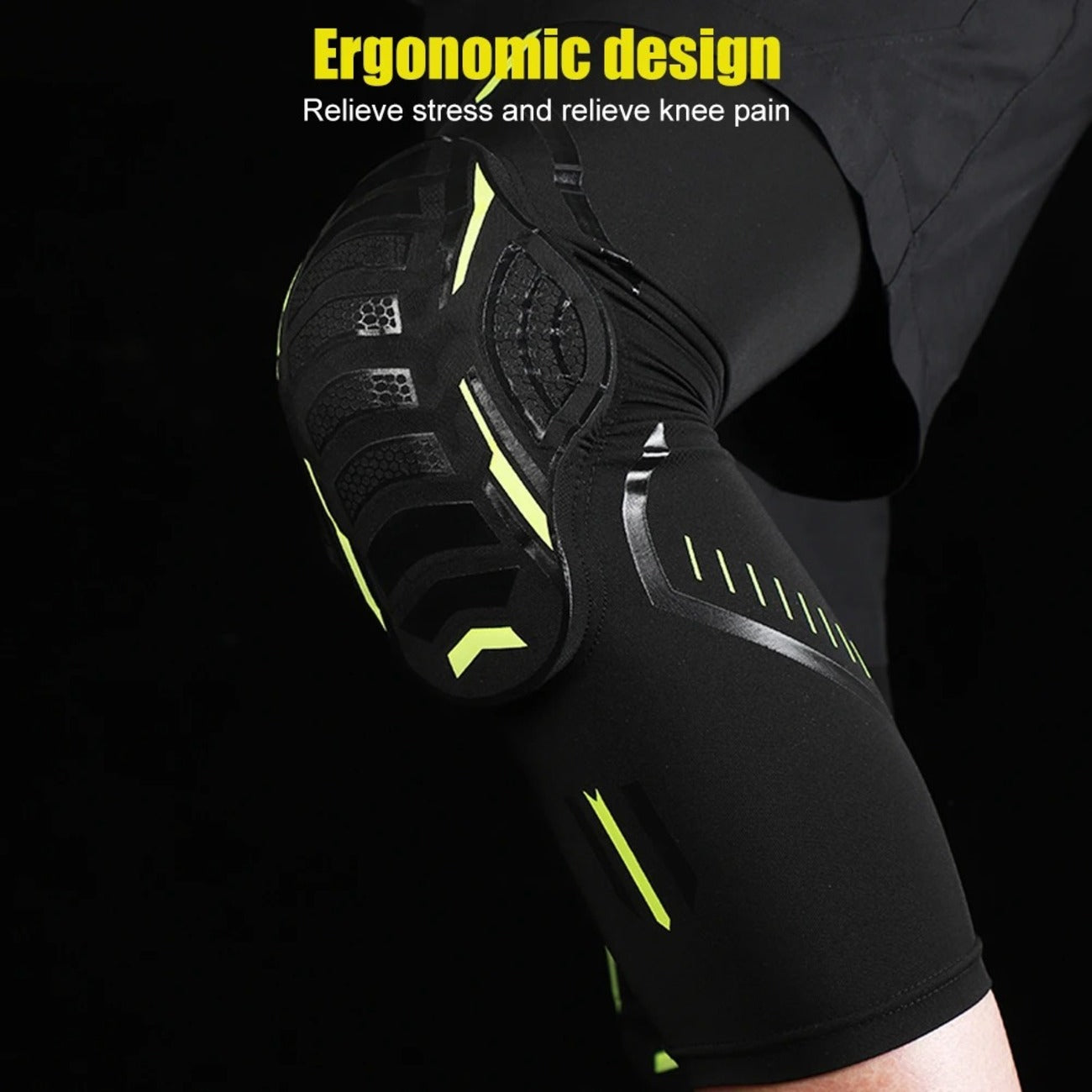 Non-Slip Mountain Bike Knee Pads - EVA Foam, Breathable, Lightweight Design