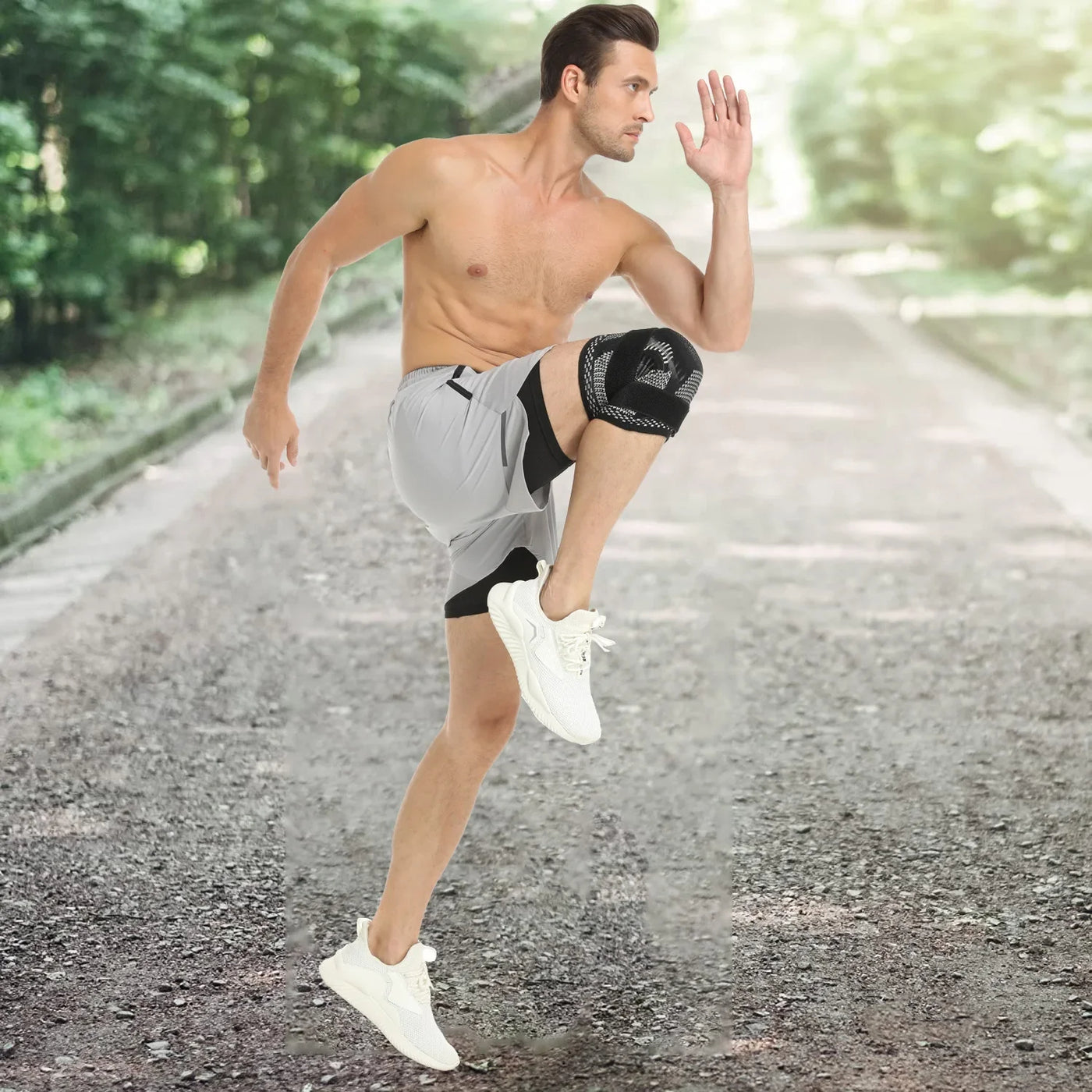 Knee Compression Sleeve for Pain Relief and Recovery - Joint Stability and Support