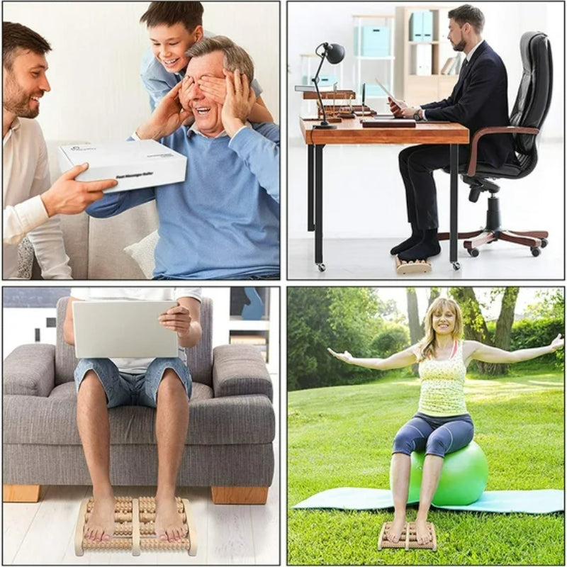 Foot Roller Massager - Pain Relief, Relaxation, Blood Circulation, Portable Design