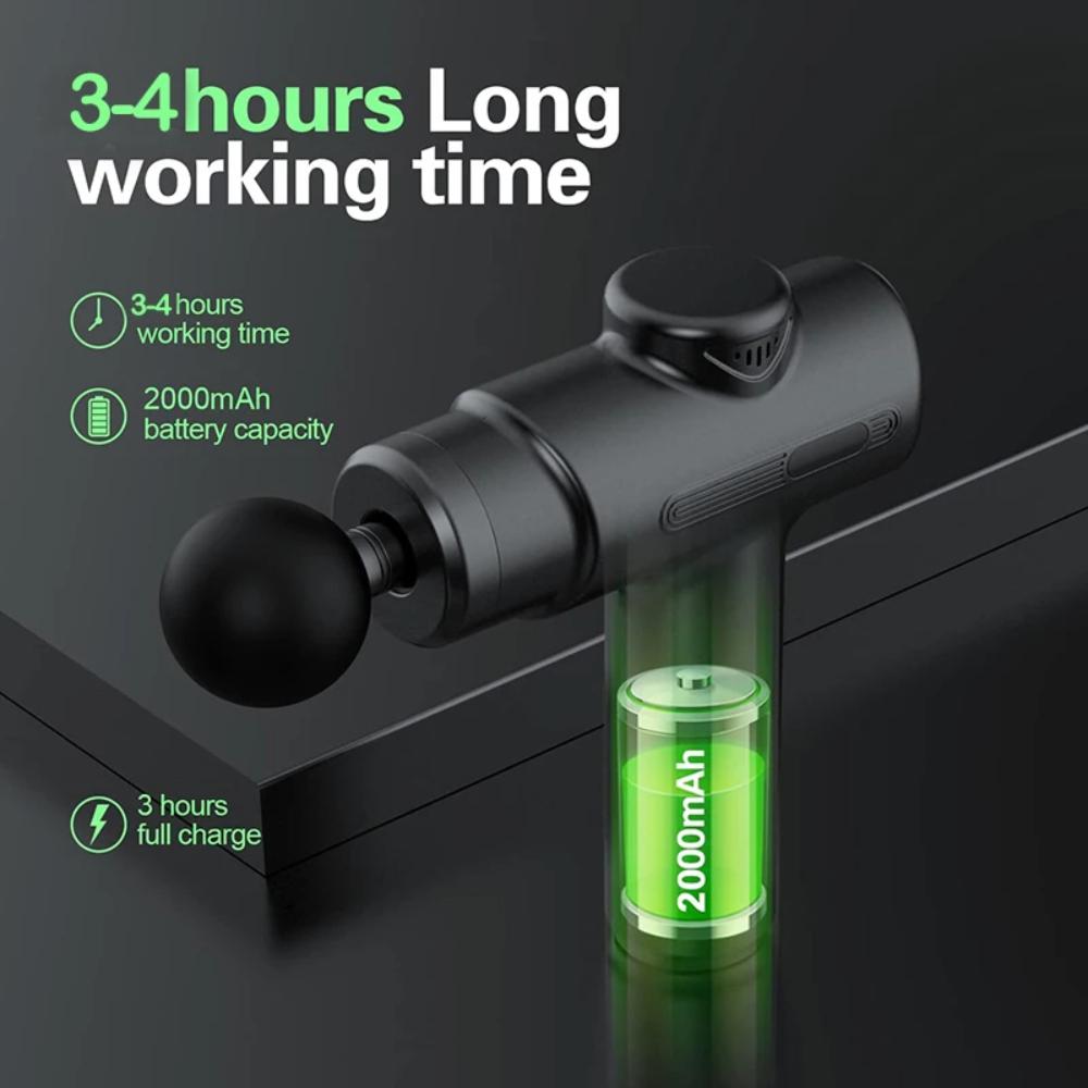 8 Heads Muscle Massage Gun - Pain Relief & Muscle Relaxation Therapy