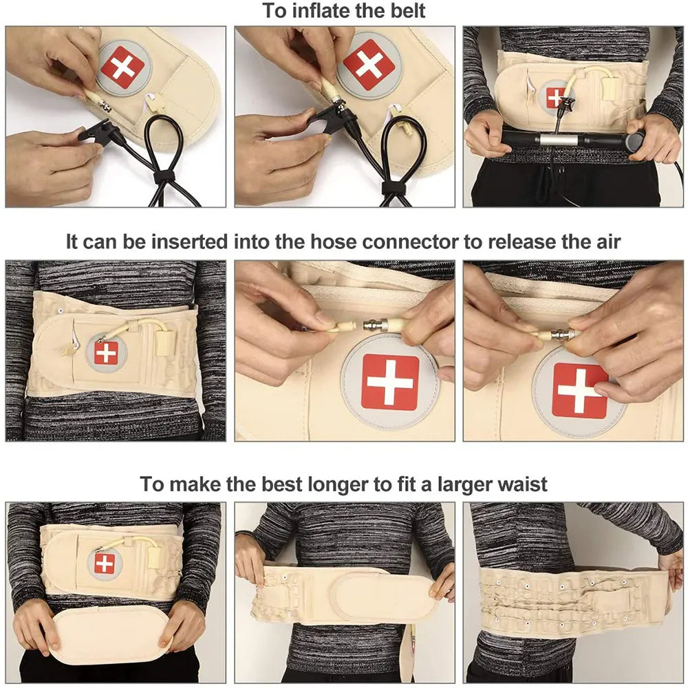 Pain Relief Lower Back Belt - Herniated Disc, Degeneration & Spinal Support
