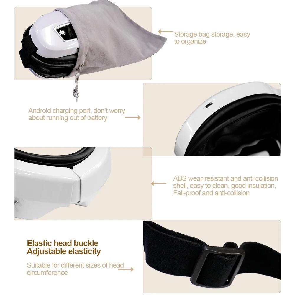 Eye Care Massager 6D Smart - Heat, Vibration, Long Battery, Eye Relief