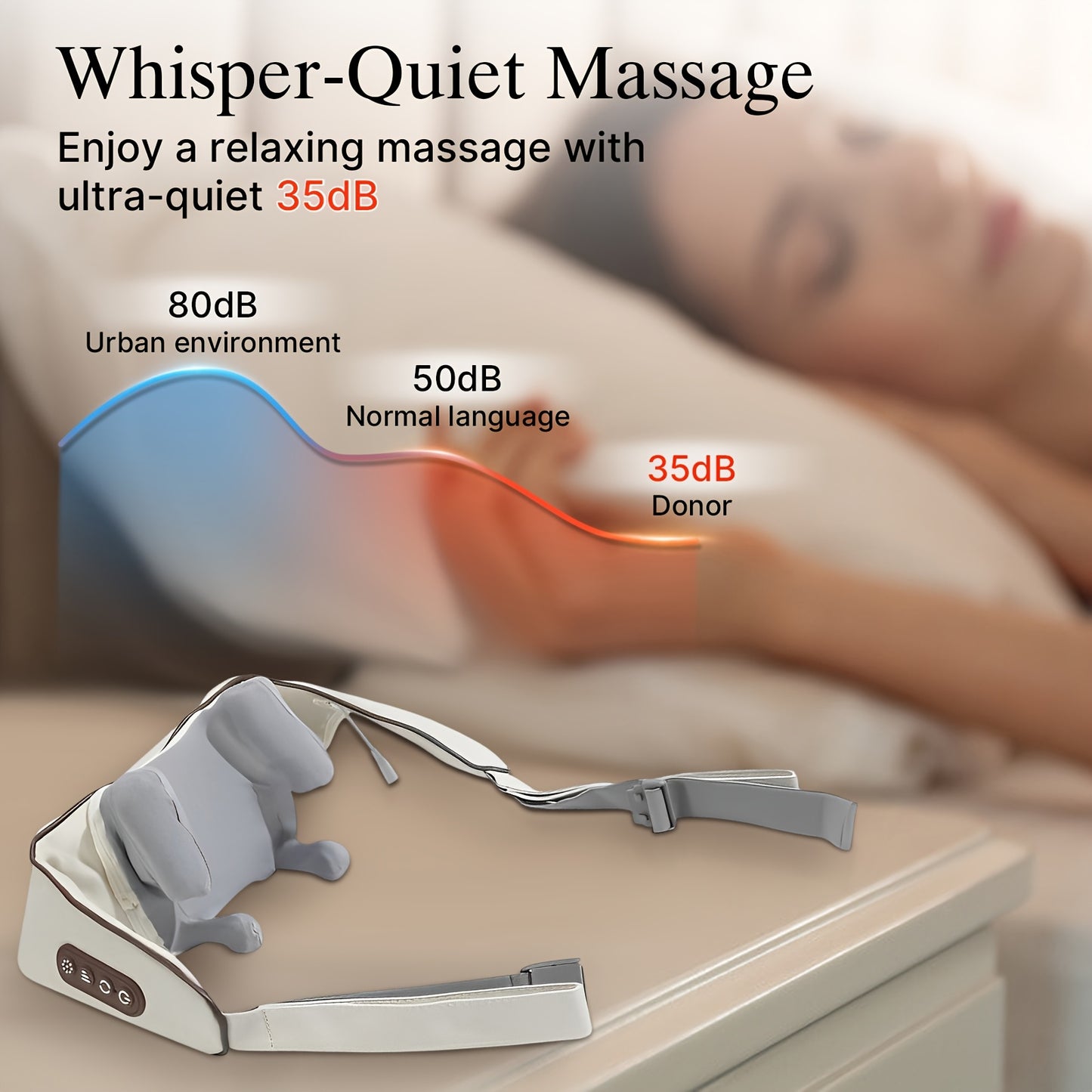 Heated Neck and Shoulder Massager – 6D Kneading Massage Heads