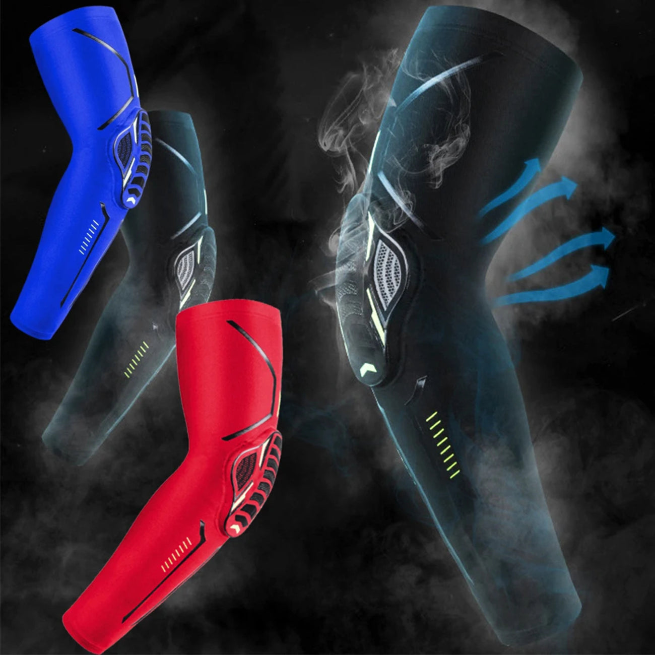 Non-Slip Mountain Bike Knee Pads - EVA Foam, Breathable, Lightweight Design