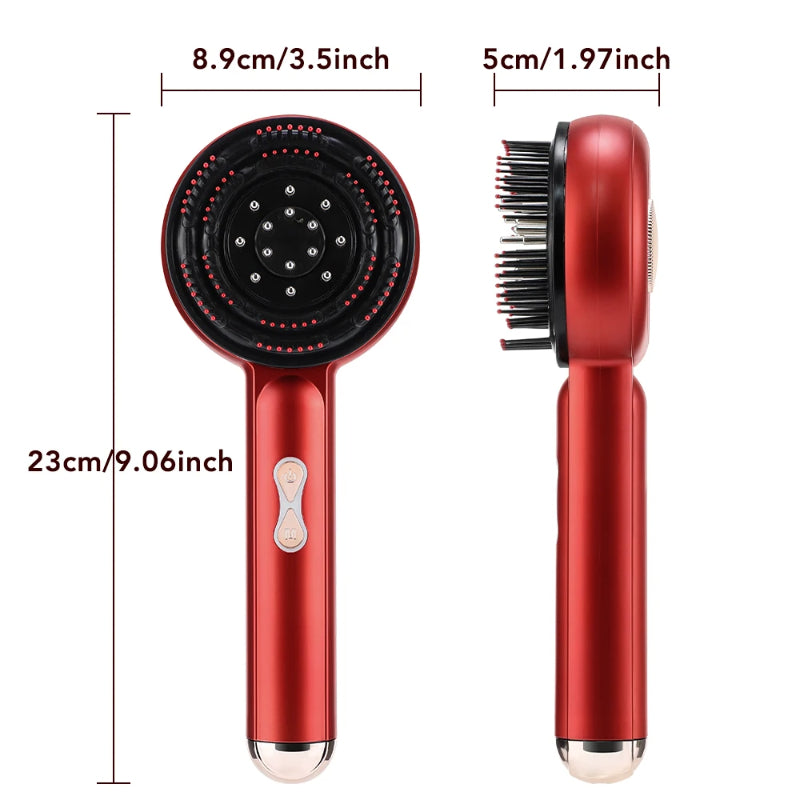 3 Modes EMS Scalp Massager for Hair Growth with Silicone Tips, Waterproof