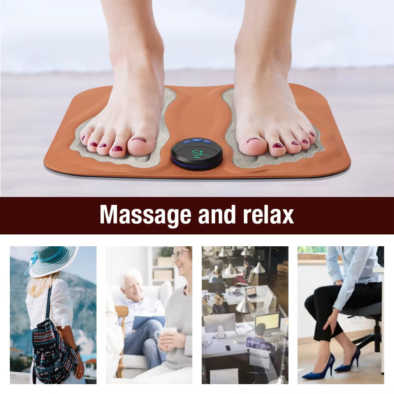 3D Foot Massage Pad – Pain Relief with 6 Adjustable Modes & Low Noise