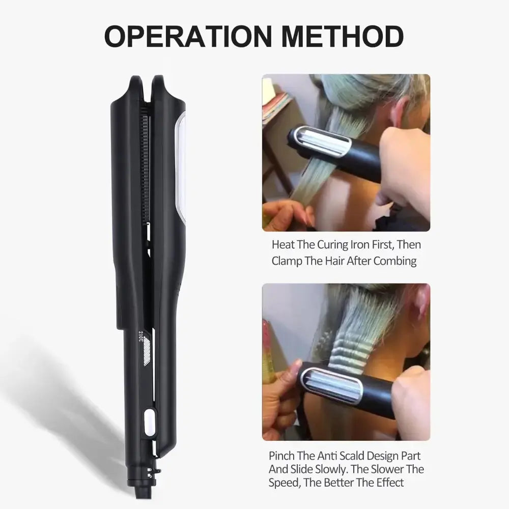 Automatic Crimping Hair Iron - Curling Iron Fluffy Hair Styling For All Hair Types
