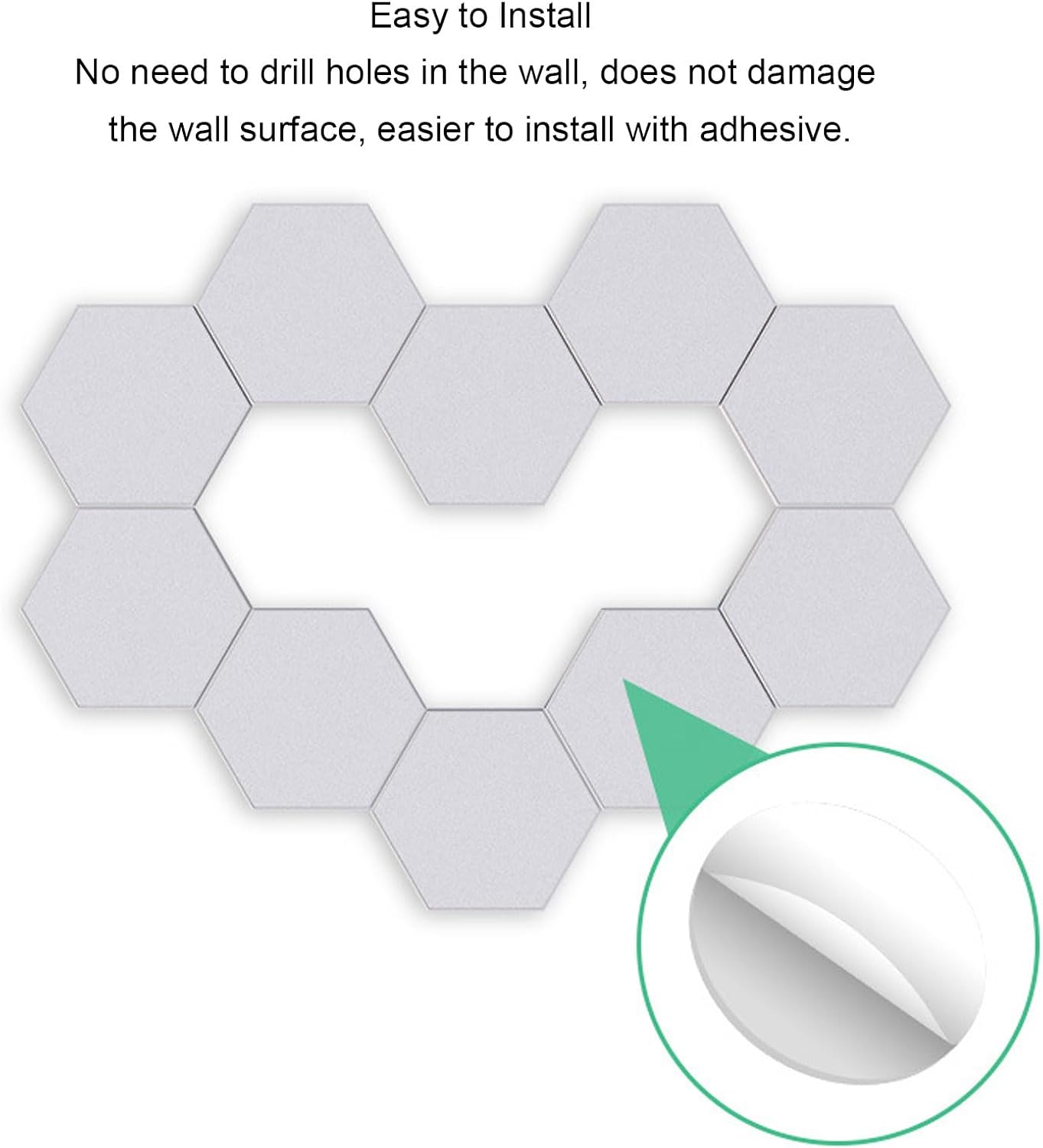 Hexagon Shaped Rgb Tap Touch Led Lights (Pack 3)