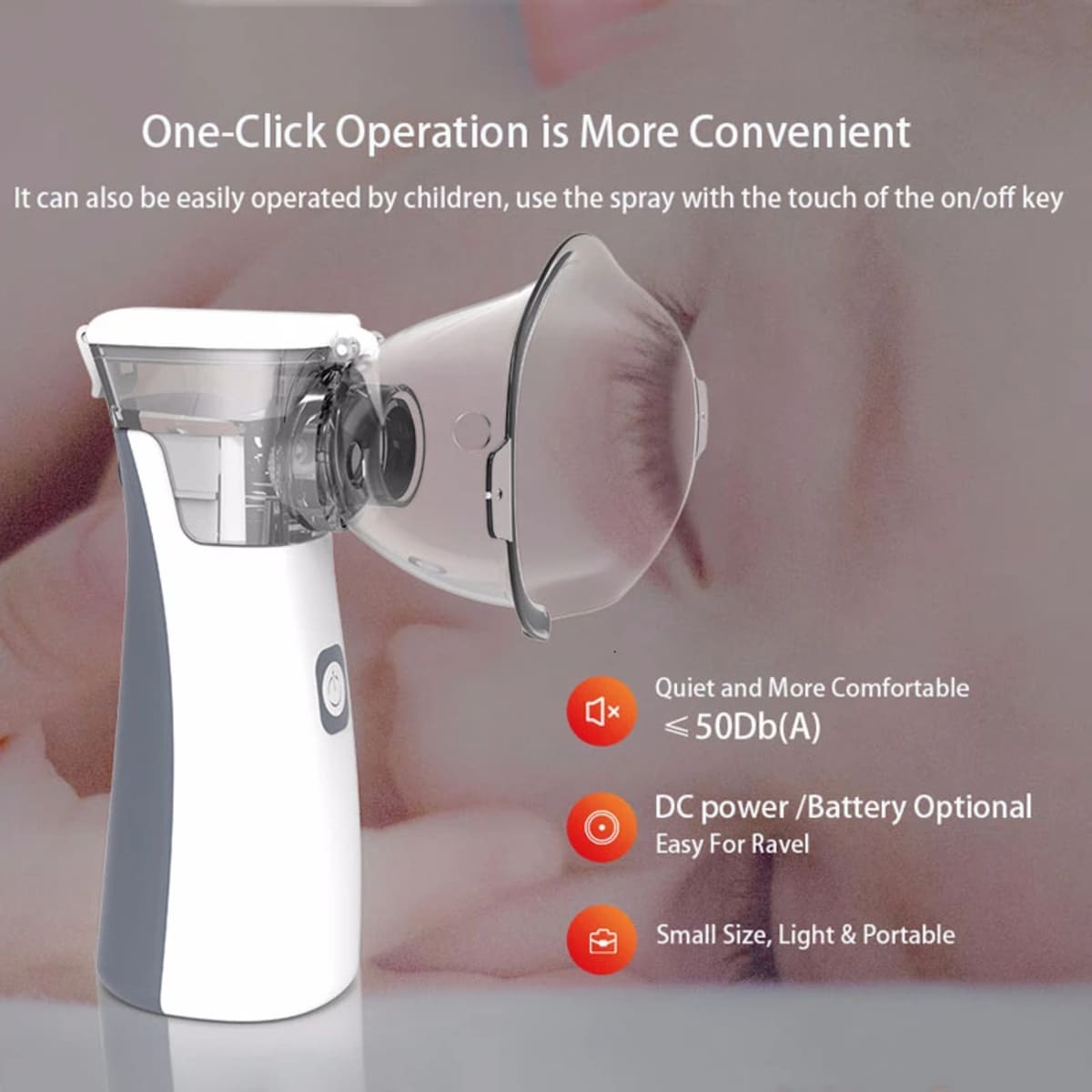 Rechargeable Portable Nebulizer Machine for Asthma and Breathing Relief