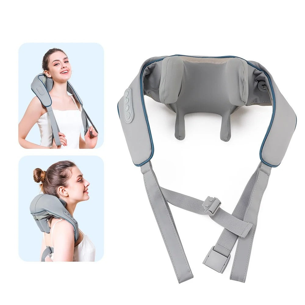 Heated Neck and Shoulder Massager – 6D Kneading Massage Heads