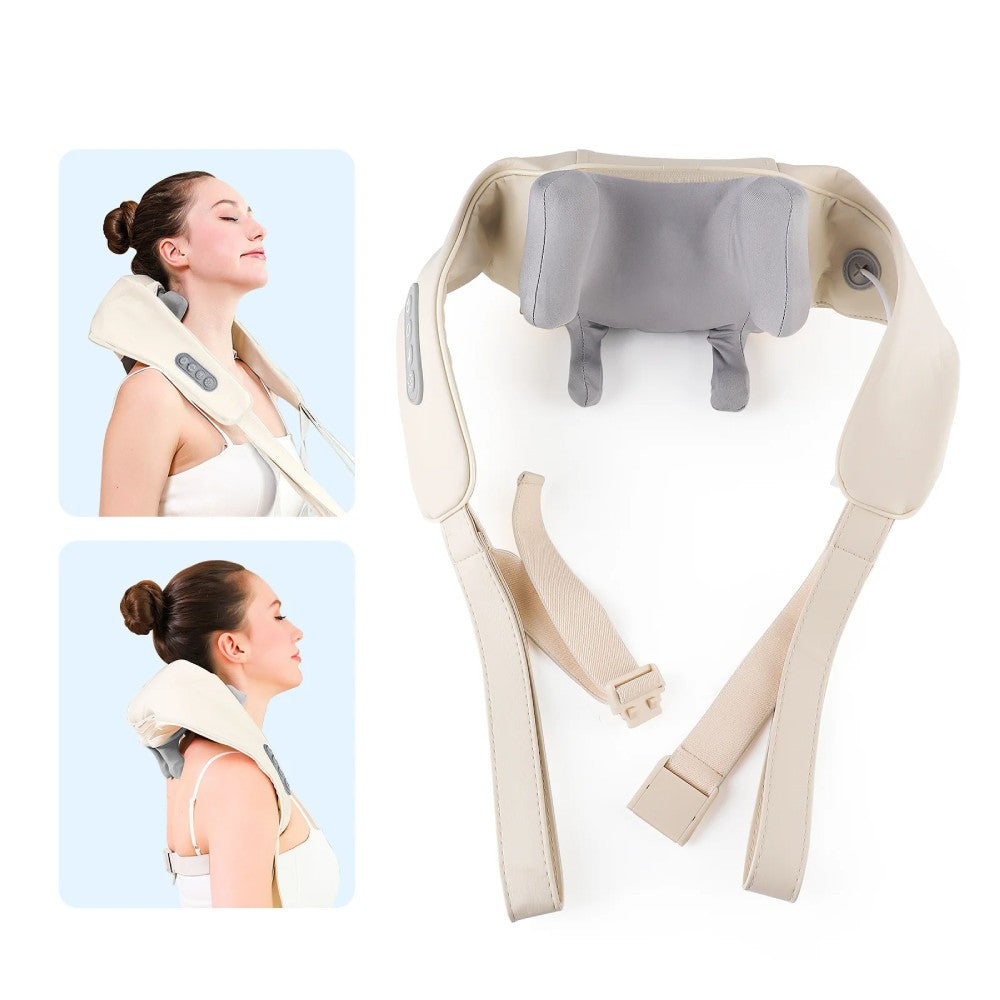 Heated Neck and Shoulder Massager – 6D Kneading Massage Heads