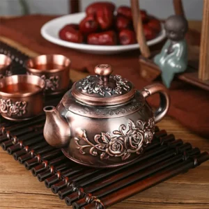 Bronze Household Set Rose Vintage Tea Set High-Quality Materials