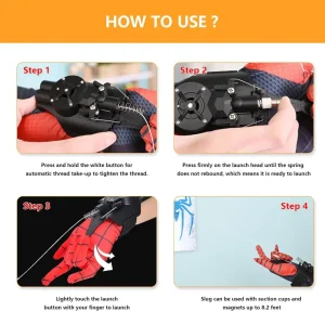 Web Shooters, Spider Silk Launcher For Kids - USB Charging, Rope Launcher11