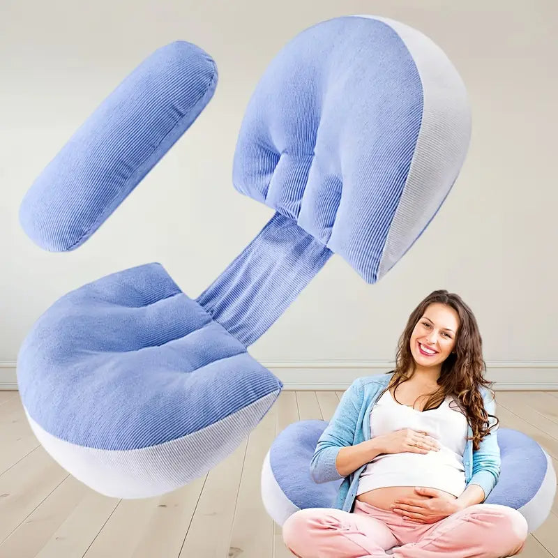 Ergonomic Design Pregnancy Maternity Pillow - Soft Core & Multi-Zone Support