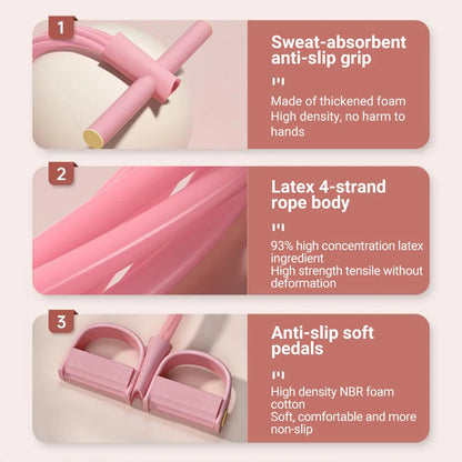 Portable Resistance Band Leg Non Slip Latex, Long Durable Strap