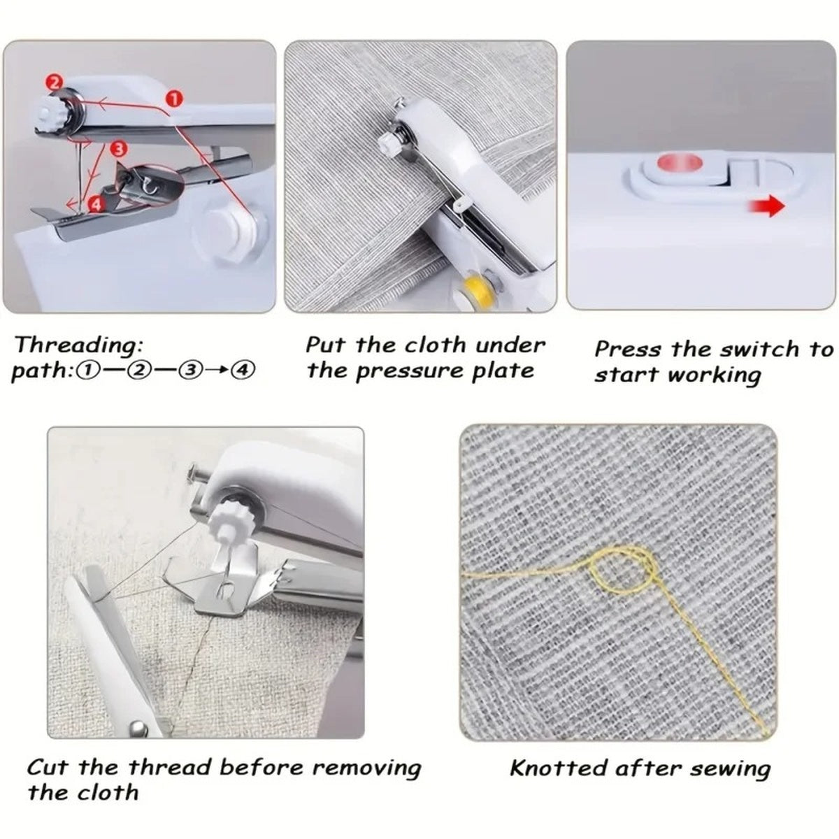 Handheld Mini Electric Sewing Machine - A Simple And Fast On-Site Maintenance Sewing Tool, Portable