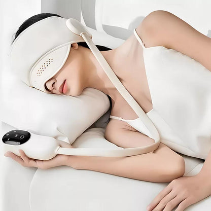 6 Zones Electric Head Massager – 3 Heat Levels, Hot Compress, Eye & Migraine Relief