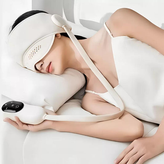 6 Zones Electric Head Massager – 3 Heat Levels, Hot Compress, Eye & Migraine Relief