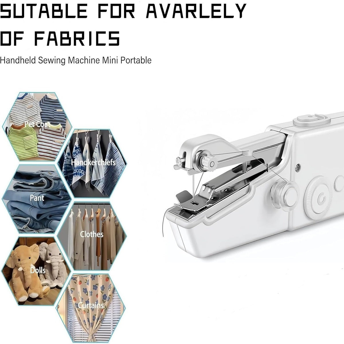 Handheld Mini Electric Sewing Machine - A Simple And Fast On-Site Maintenance Sewing Tool, Portable