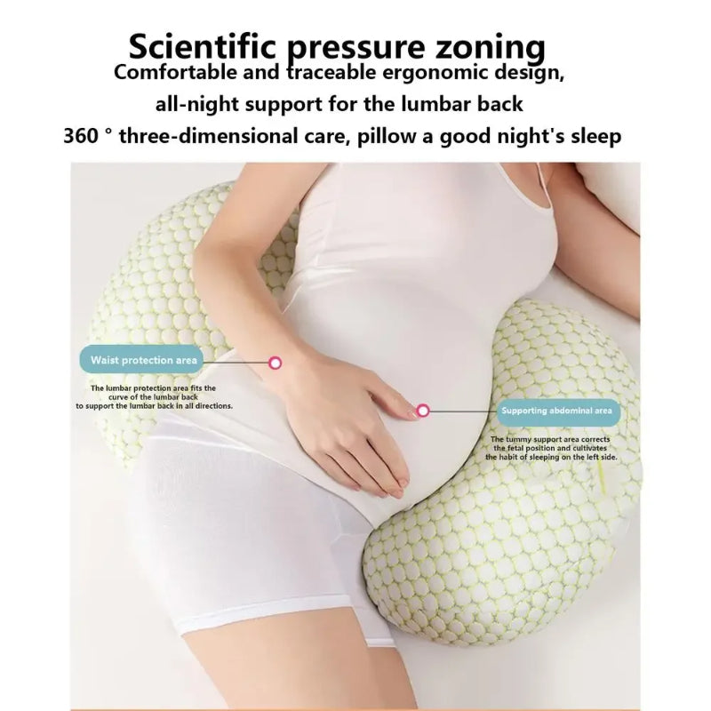 Ergonomic Design Pregnancy Maternity Pillow - Soft Core & Multi-Zone Support