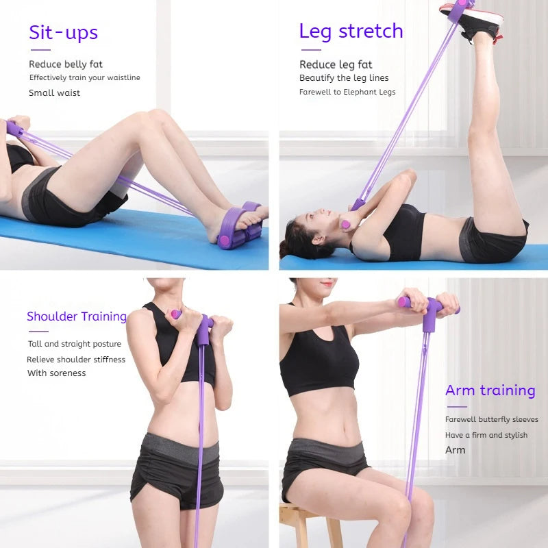 Portable Resistance Band Leg Non Slip Latex, Long Durable Strap