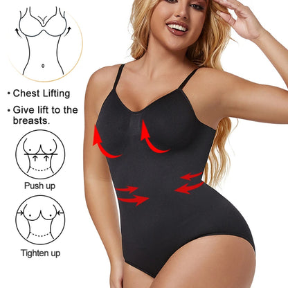 Control Body Shaper for Women - Elastic Material, Thong or Brief, Snatched Waist