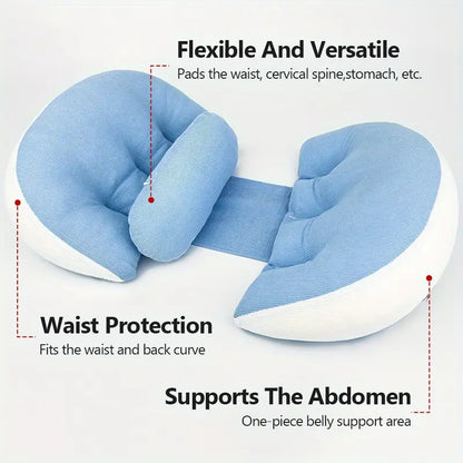 Ergonomic Design Pregnancy Maternity Pillow - Soft Core & Multi-Zone Support