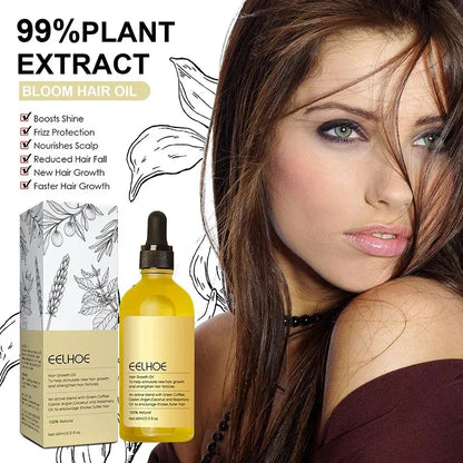 60ml Hair Growth Oil - Reduces Hair Loss, Fights Frizz, Nourishes Scalp, Repairs Damage