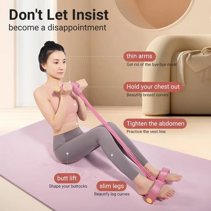 Portable Resistance Band Leg Non Slip Latex, Long Durable Strap