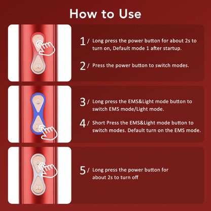 3 Modes EMS Scalp Massager for Hair Growth with Silicone Tips, Waterproof