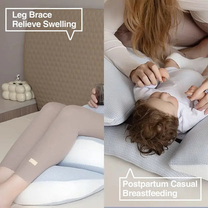 Ergonomic Design Pregnancy Maternity Pillow - Soft Core & Multi-Zone Support