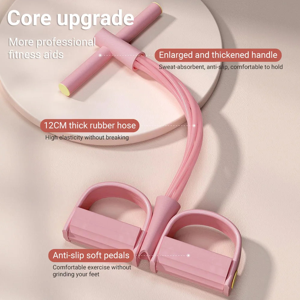 Portable Resistance Band Leg Non Slip Latex, Long Durable Strap