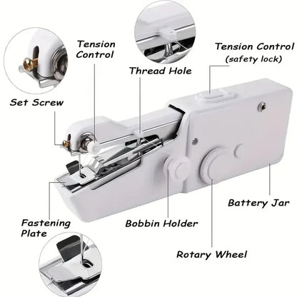 Handheld Mini Electric Sewing Machine - A Simple And Fast On-Site Maintenance Sewing Tool, Portable