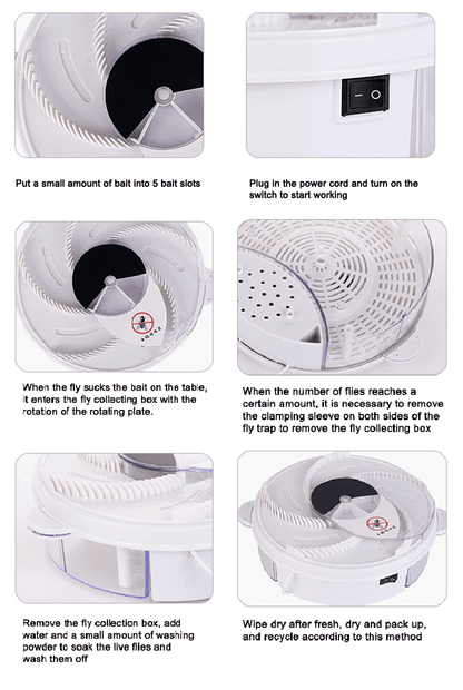 Automatic Electronic Fly Trap Catch Flies The Easiest And Fastest Way Possible!