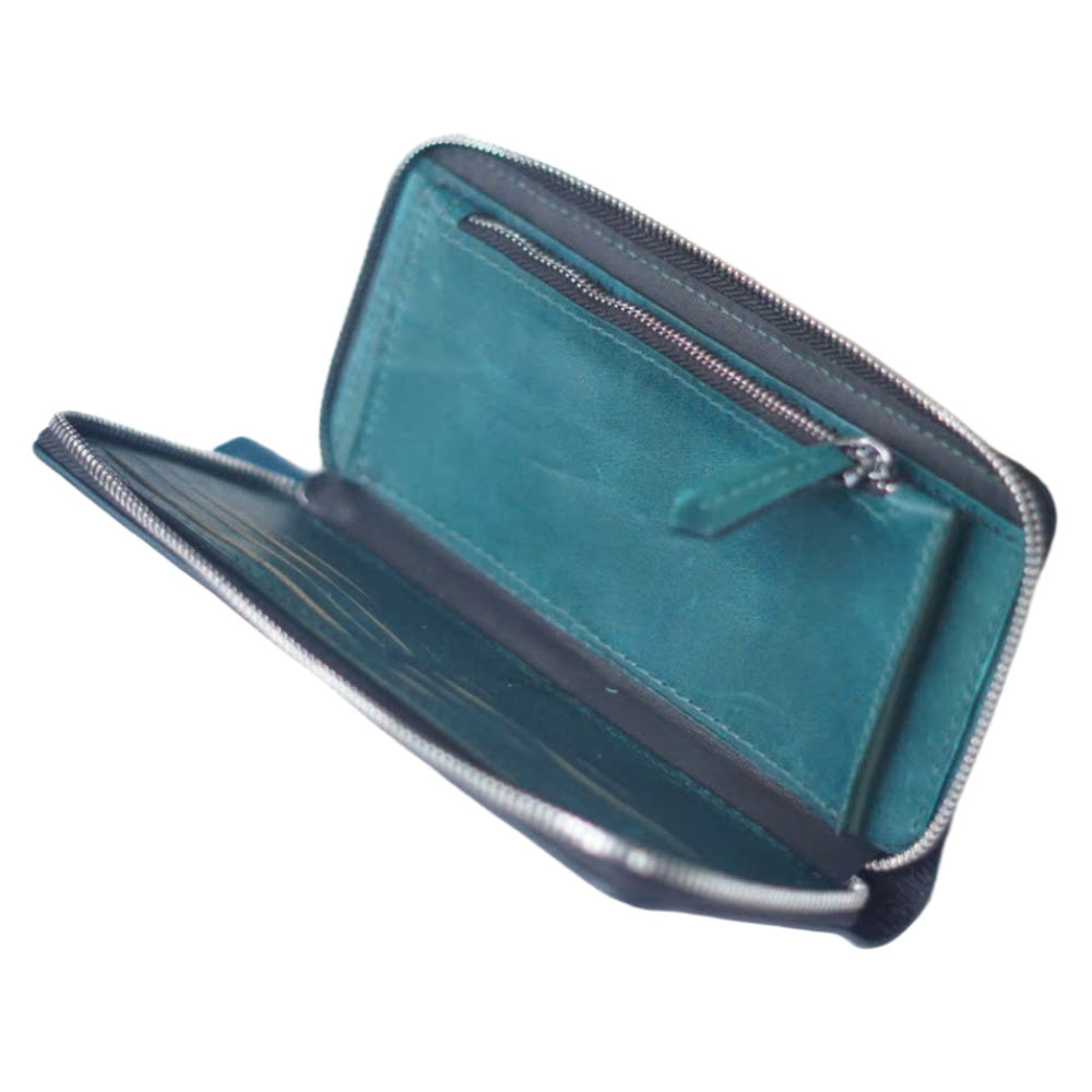 Handcrafted Leather Wallet with Dragon Embossing