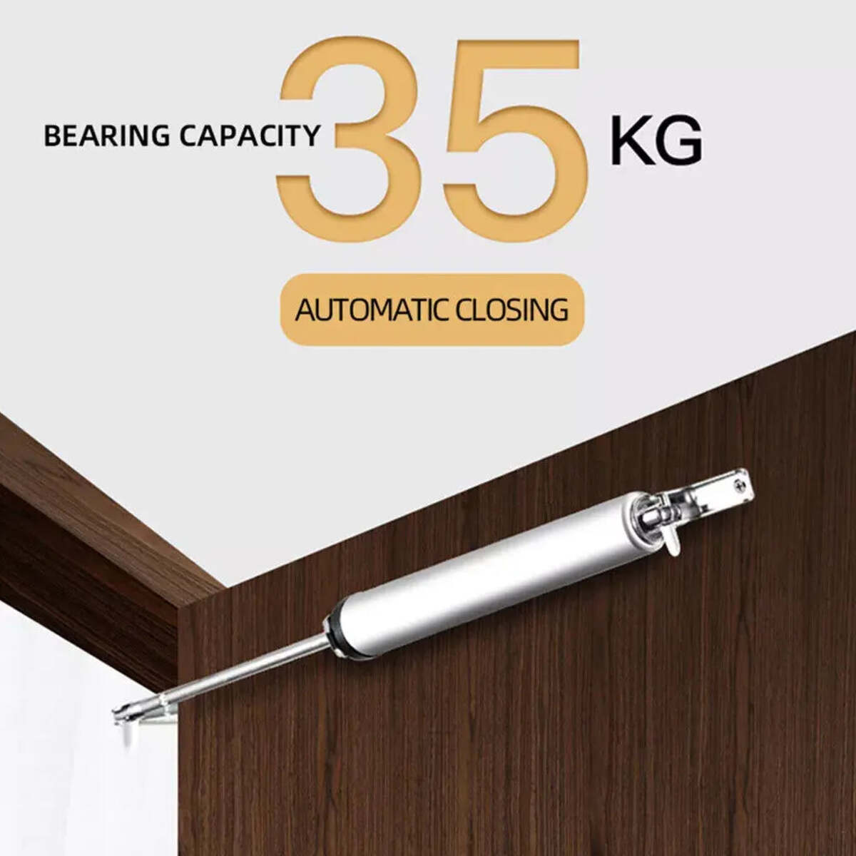 Hydraulic Automatic Door Closer - Heavy Duty, Quiet, Aluminum Alloy