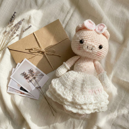 Personalized Valentine Gift for Her - Unique Cotton Wedding Anniversary Gifts For Wife - Handmade Bride & Groom Dolls sp70272796-1