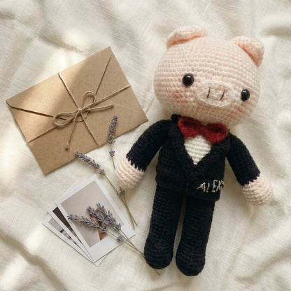 Personalized Valentine Gift for Her - Unique Cotton Wedding Anniversary Gifts For Wife - Handmade Bride & Groom Dolls sp70272796-1