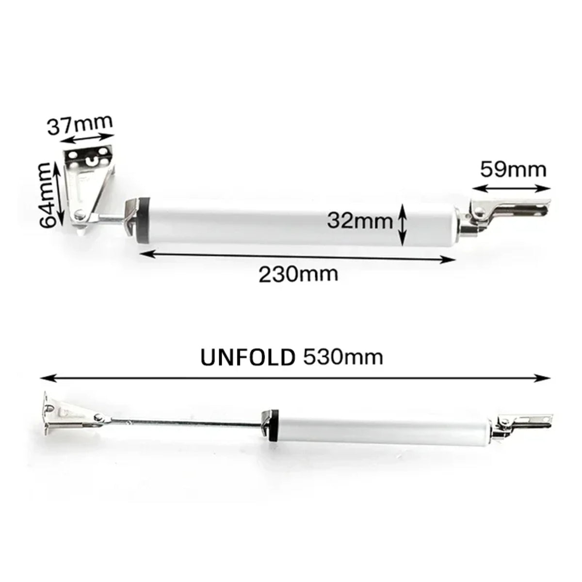 Hydraulic Automatic Door Closer - Heavy Duty, Quiet, Aluminum Alloy